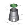 Regard mini rond 20/23cm - V Regard mini rond 20/23cm - V