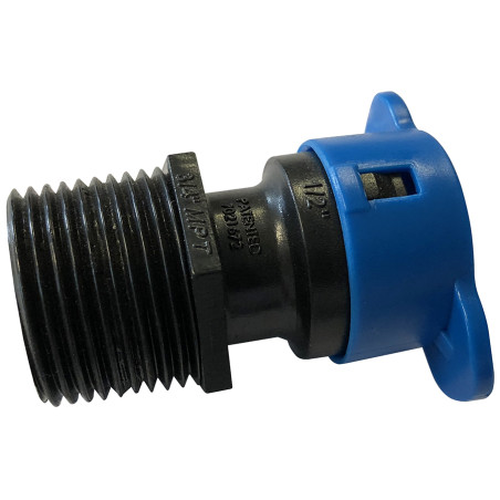 Raccord droit Blu Lock M 20x27 - V Raccord droit Blu Lock M 20x27 - V