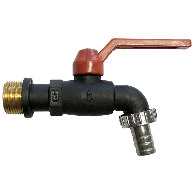Robinet polypropylène 1/4 tour 20x27 - 20x27 - V Robinet polypropylène 1/4 tour 20x27 - 20x27 - V