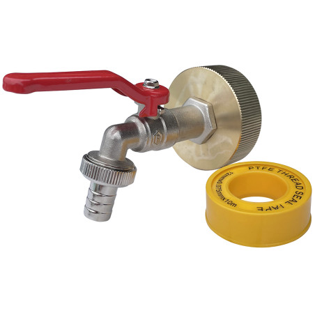 Raccord S60x6 laiton / Robinet puisage 20x27-20X27 - B Raccord S60x6 laiton / Robinet puisage 20x27-20X27 - B