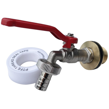 Kit Raccord citerne 20x27 / Robinet puisage 15x21 - B Kit Raccord citerne 20x27 / Robinet puisage 15x21 - B