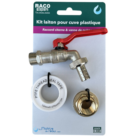 Kit Raccord citerne 20x27 / Robinet puisage 15x21 - B Kit Raccord citerne 20x27 / Robinet puisage 15x21 - B