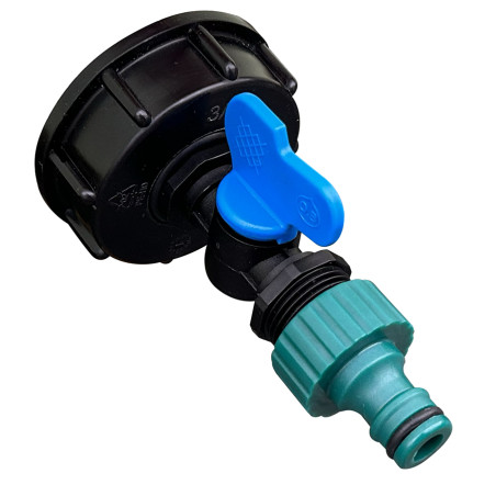 Raccord S60x6 PP / Vanne / Raccord auto male - B Raccord S60x6 PP / Vanne / Raccord auto male - B