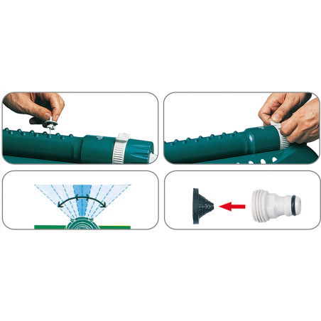 Arroseur oscillant Eigo 16 trous (55680C) - V Arroseur oscillant Eigo 16 trous (55680C) - V