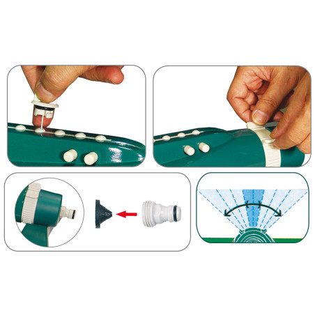 Arroseur oscillant Excel 18 buses (55691C) - B Arroseur oscillant Excel 18 buses (55691C) - B