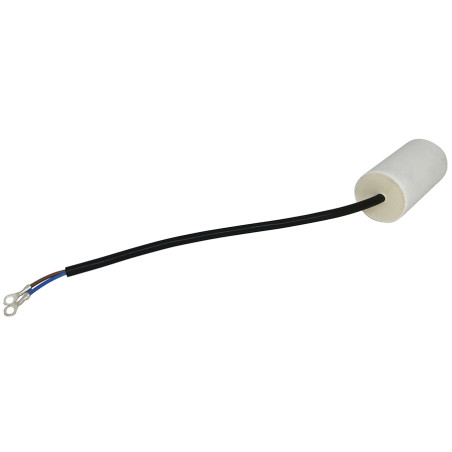 Condensateur 450V câble bipol 250mm oeillet 4,2mm 18µF 40-70mm 50-60Hz - V Condensateur 450V câble bipol 250mm oeillet 4,2mm 18µF 40-70mm 50-60Hz - V