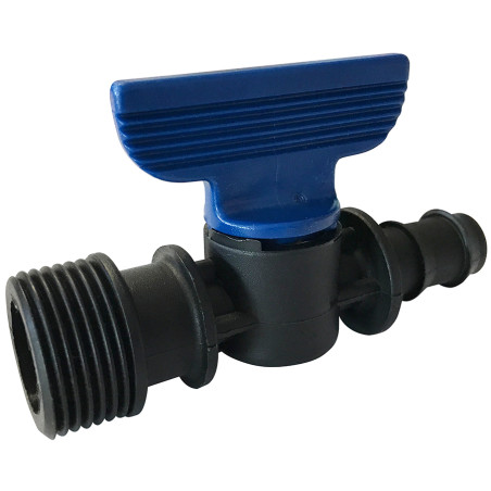 Vanne mixte PP ø16 - M 20x27 - (x50) - V Vanne mixte PP ø16 - M 20x27 - (x50) - V