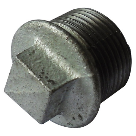 Bouchon mâle fileté fonte galva Bouchon mâle fileté fonte galva