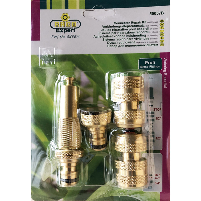 Kit arrosage 4 pièces laiton automatique (55057B) - B Kit arrosage 4 pièces laiton automatique (55057B) - B