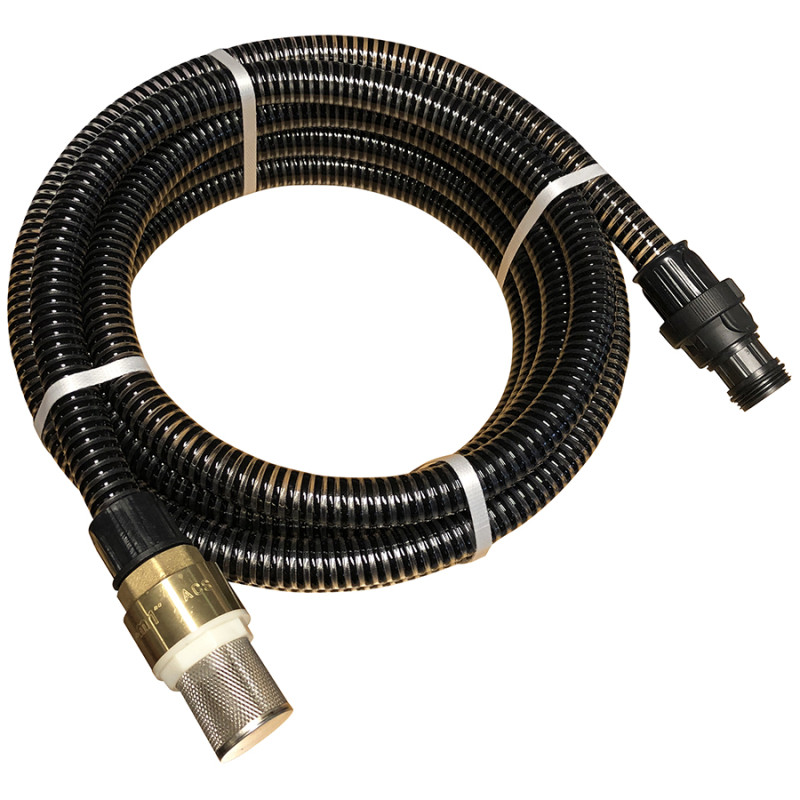 Kit aspiration PVC 7m - Ø22 - 26x34 - crépine laiton - V Kit aspiration PVC 7m - Ø22 - 26x34 - crépine laiton - V