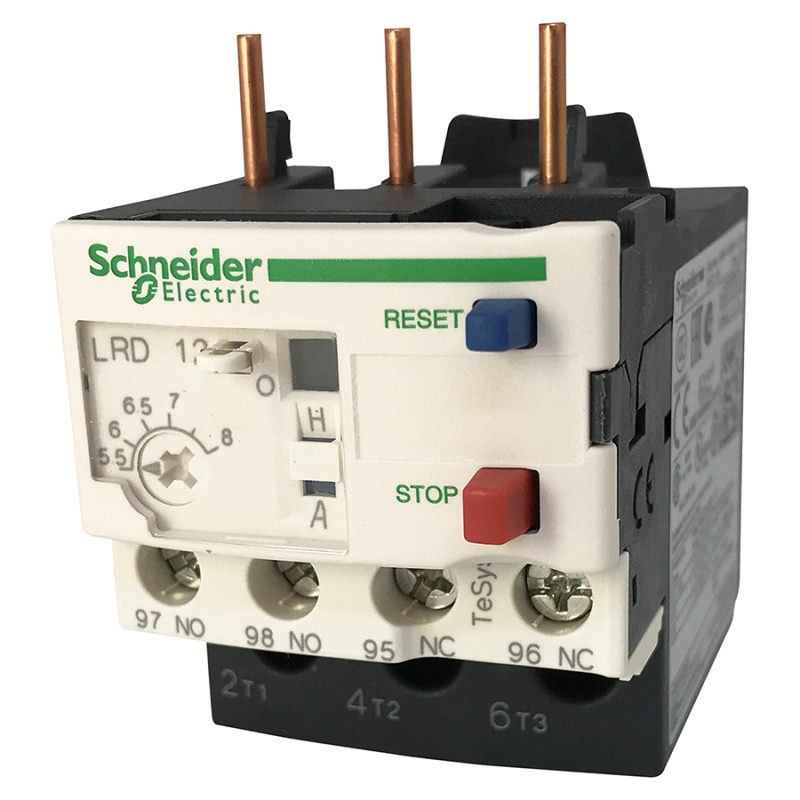 Relais thermique tripolaire 5,5-8A - V Relais thermique tripolaire 5,5-8A - V