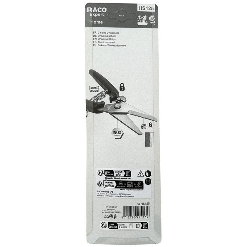 Coupe tout universel inox (53125B / 53HS125) - B