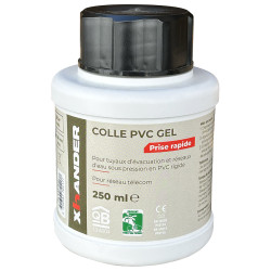 Colle PVC-U Pot avec pinceau - 250ml - V