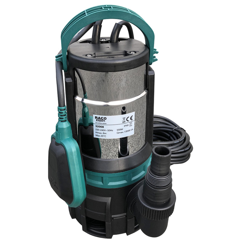 Vide-cave inox 550W eau chargée - Niveau zéro