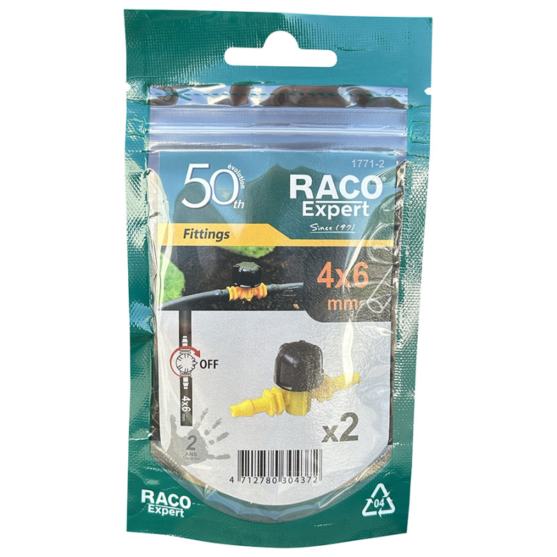 Vanne cannelée tuyau ø6 - x2 (1771-2DZ) - B