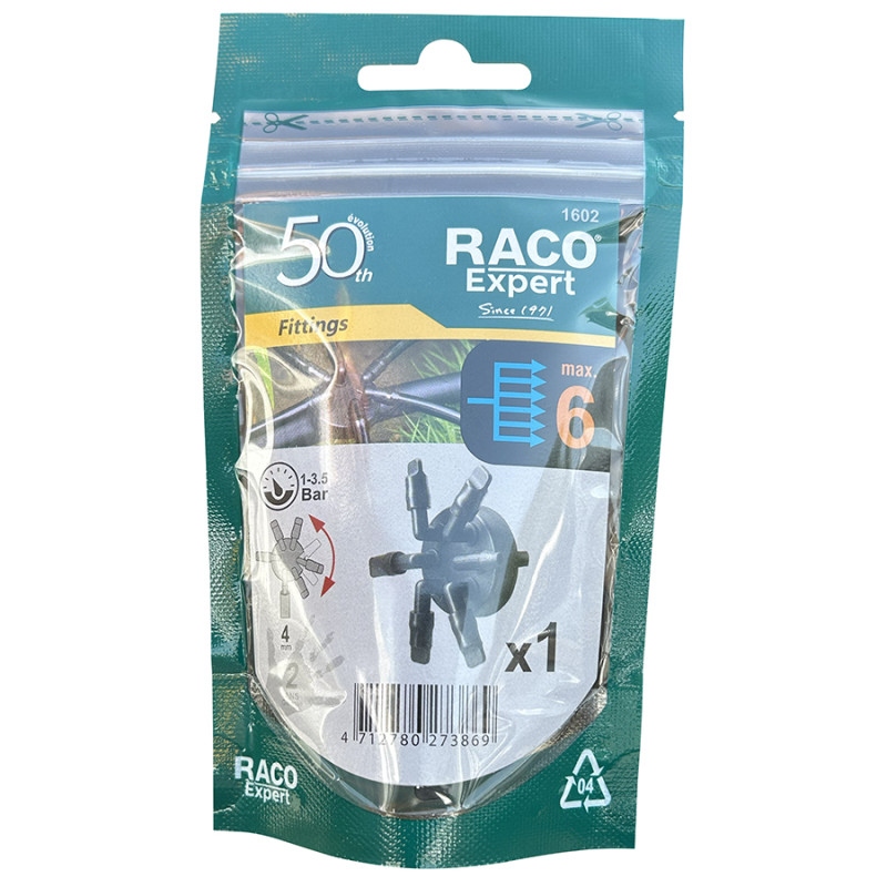 Dérivation 6 voies à piquer (1602DZ) - B