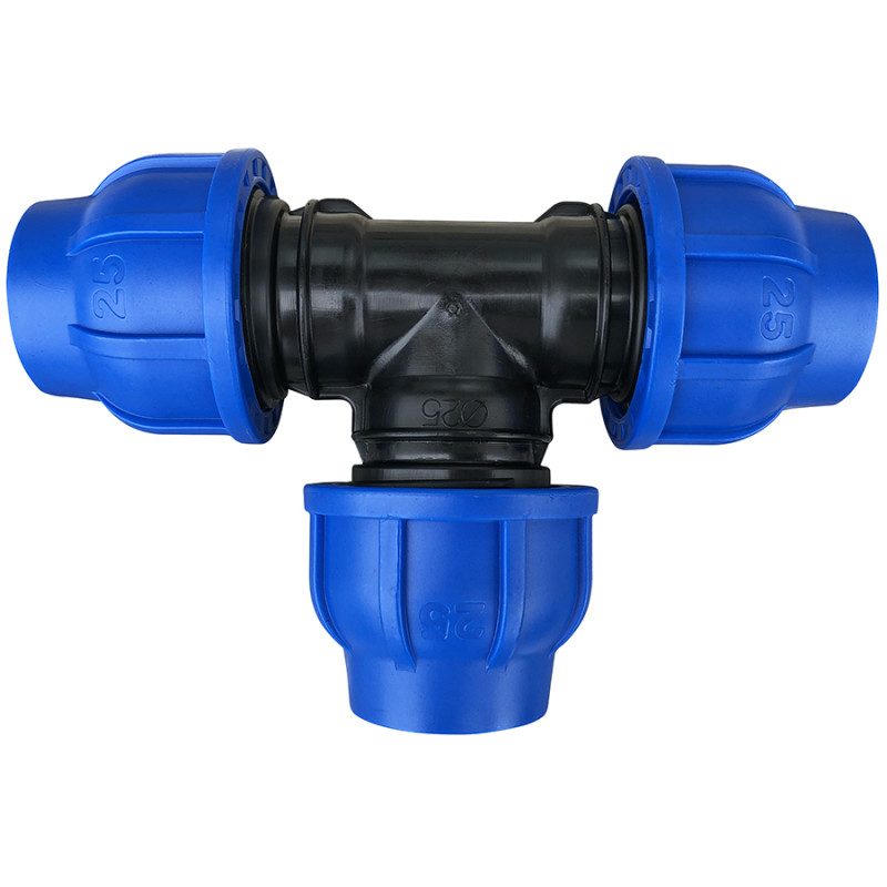 Raccord à serrage extérieur té égal