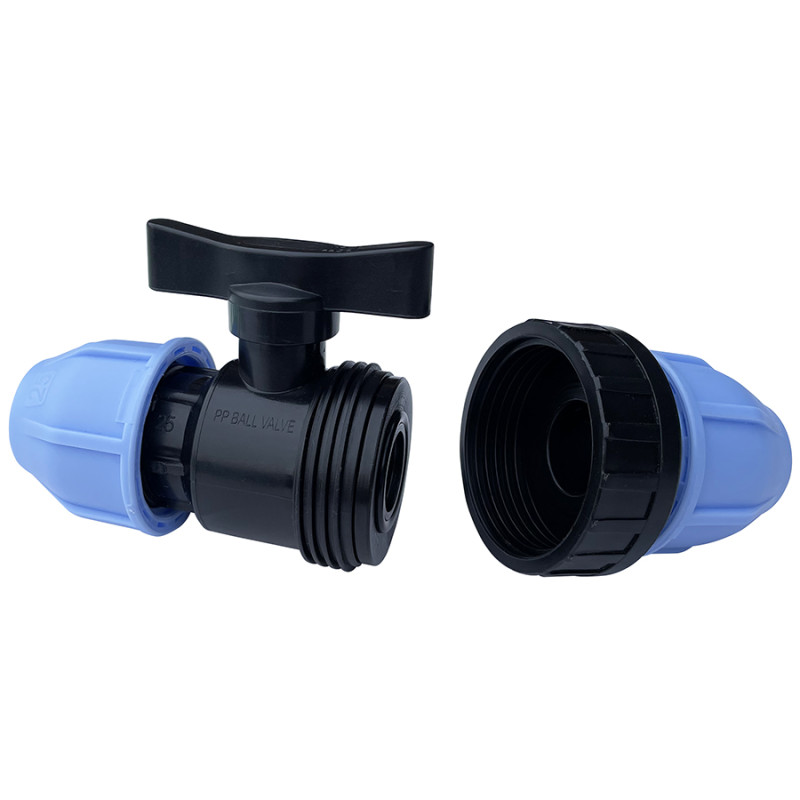 Raccord à serrage extérieur vanne PE