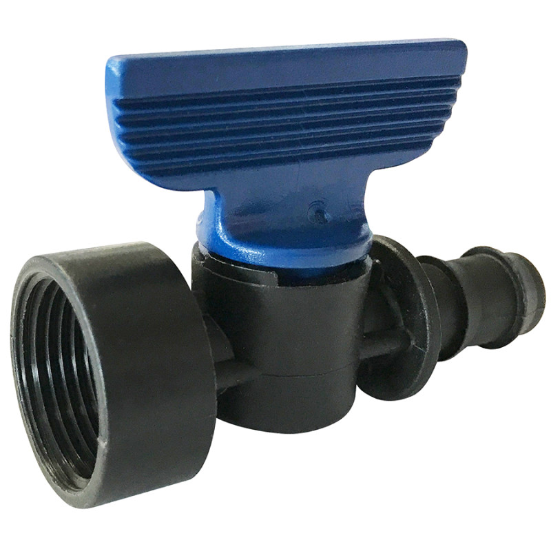 Vanne cannelée PP - ø16 - F 20x27 - V