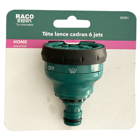 Tête lance pomme cadran 6 jets - B