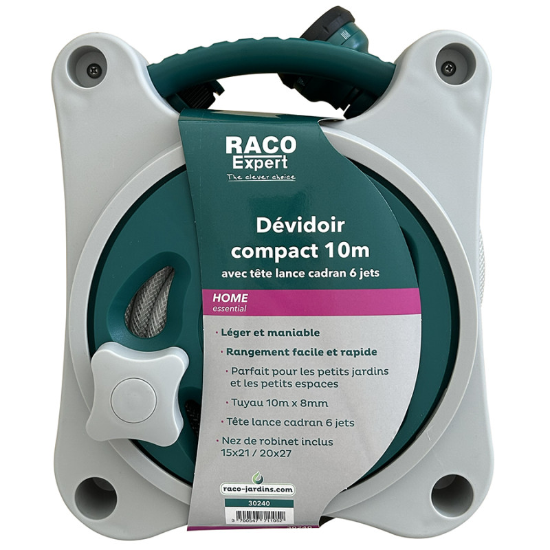 Dévidoir Compact 10m équipé lance cadran 6 jets - B