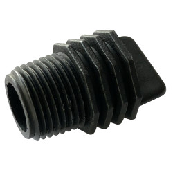 Bouchon mâle fileté PP 20x27 - V