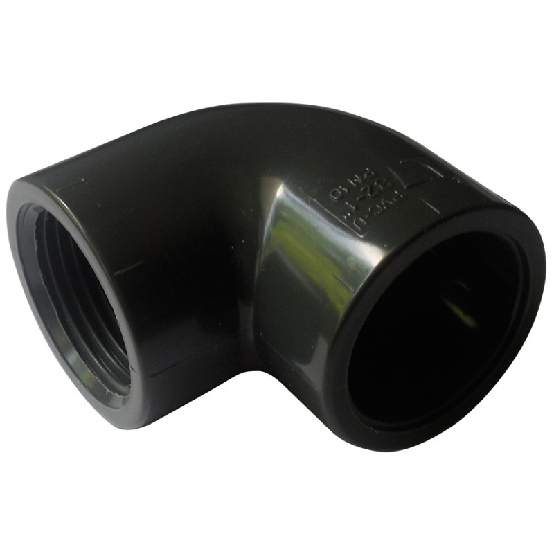 Coude mixte 90° à coller 63mm et taraudé 50x60 - V