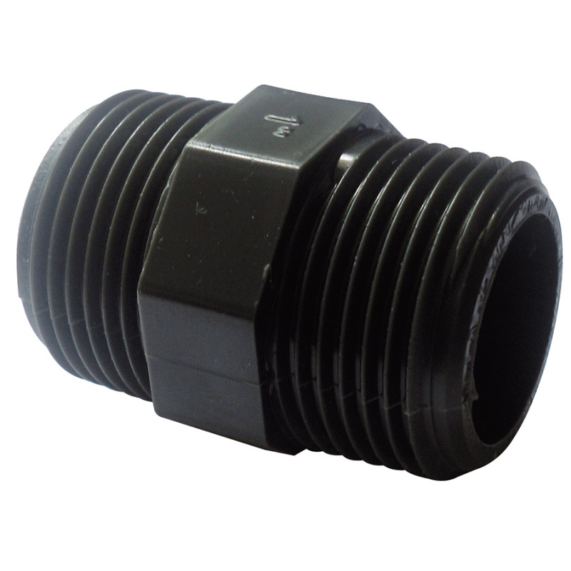 Mamelon égal fileté PVC - 40x49 - V