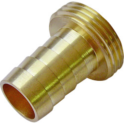 Raccord mâle laiton cannelé 15mm - 20x27 - B