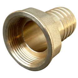 Raccord 1 pièce laiton cannelé 6 pans 32mm - 33x42 - V