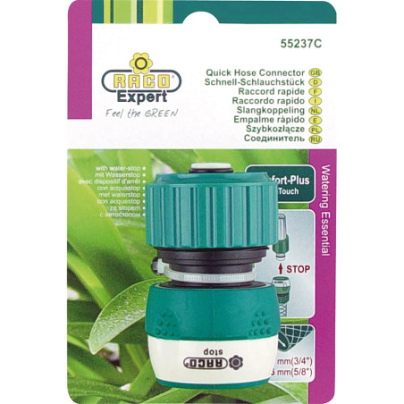 Raccord rapide bi-matières stop 19mm (55237C) - B