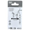 Raccord rapide tri-matières Métal 15mm (55097) - B