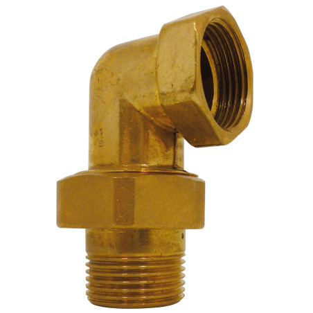 Raccord union coudé laiton MF 26x34 - V
