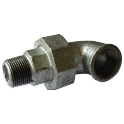 Coude union MF fonte galva - 20x27 - V
