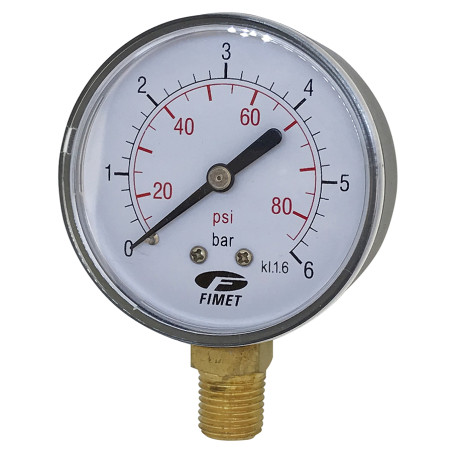 Manomètre radial sec Ø63 0-6 bars - V