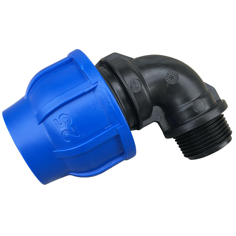 Raccord à serrage extérieur coude mâle ø32 33x42 - V