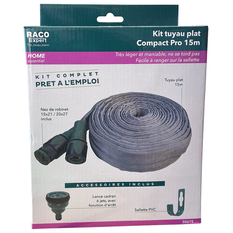 Kit tuyau plat Compact Pro 15m - B