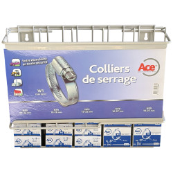 Présentoir cheminée boites 250 colliers bande W1 9mm