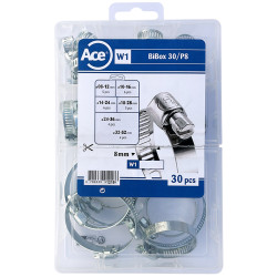 Coffret BiBox 30 colliers bande acier W1 - 8mm