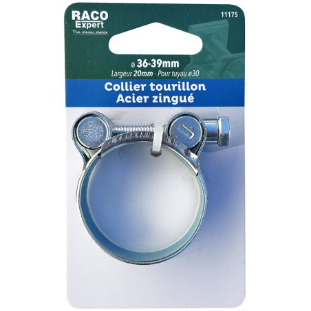 Collier tourillon acier W1 - 36-39mm (x1) carte