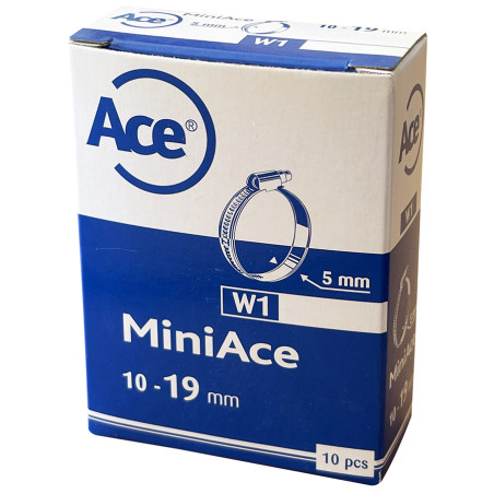 Boite 10 colliers bande acier W1 - 5mm - 10-19mm