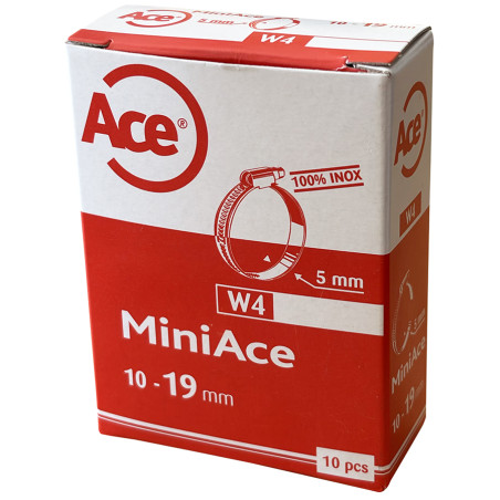 Boite 10 colliers bande inox W4 - 5mm - 10-19mm