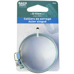 Carte 2 colliers bande acier W1 - 8mm - 32-52mm