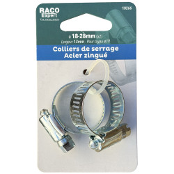 Carte 2 colliers bande acier W1 - 13mm - 18-28mm