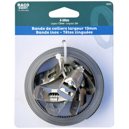 Colliers au mètre acier W1 - 13mm (6 têtes) carte